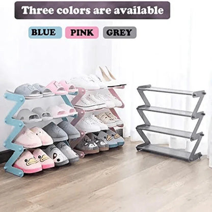 Simplicity z-shaped 4 -tier shoe rack - Prozone