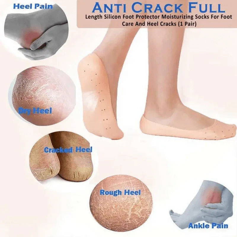 Anti-crack full length silicone foot protector - Prozone