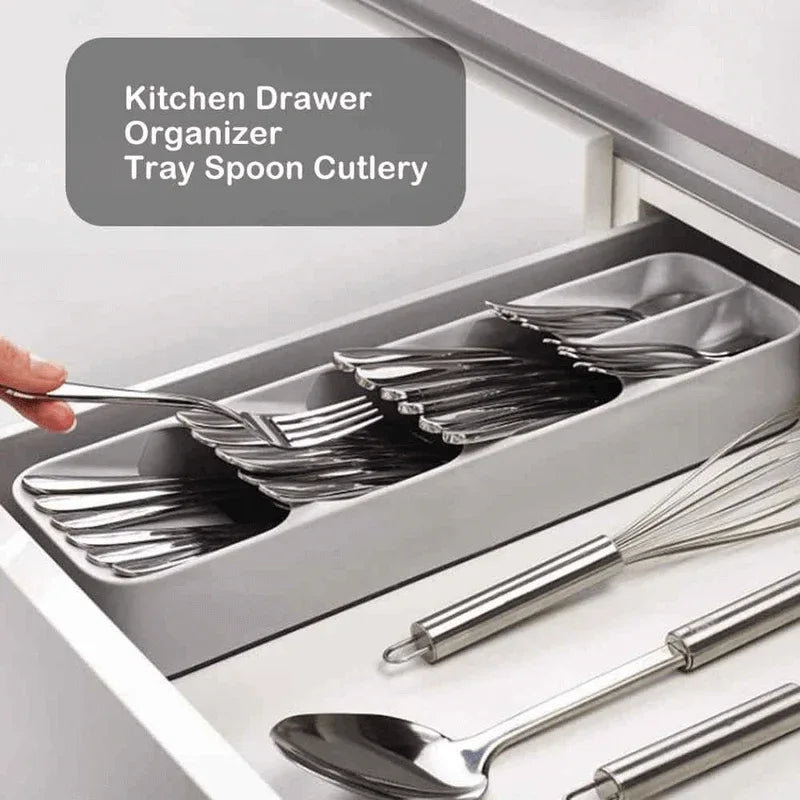 Drawer cutlery organizer tray kitchen storage spoon cutlery box - Prozone
