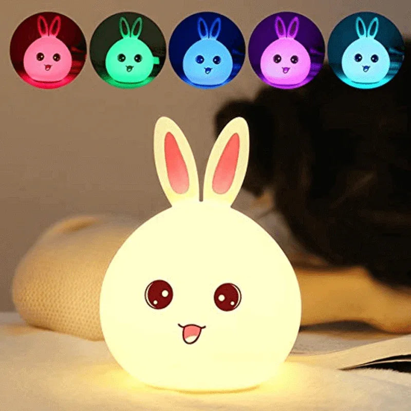 Cute rabbit silicone led night light - Prozone