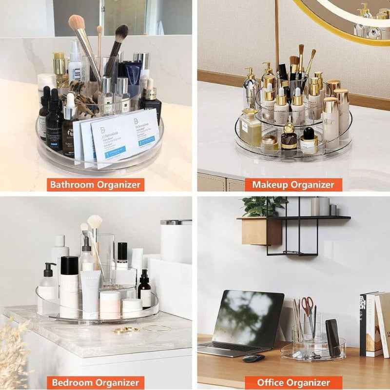 360° Rotating Acrylic Makeup Organizer - Prozone