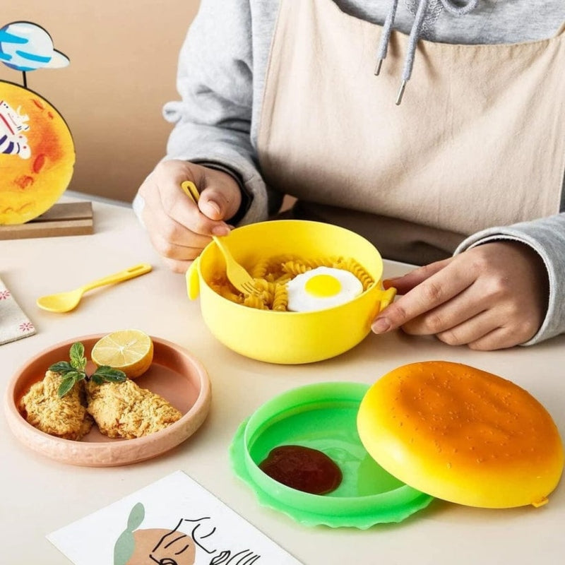 3 Layer Burger Shape Lunch Box - Prozone