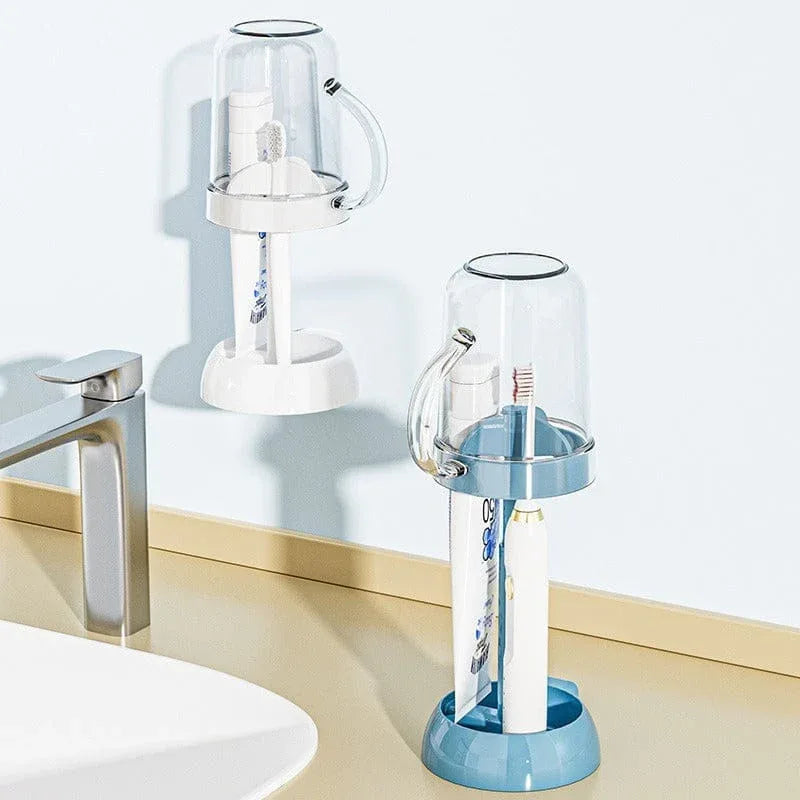 Creative Toothbrush Holder With Mouthwash Cup - Prozone