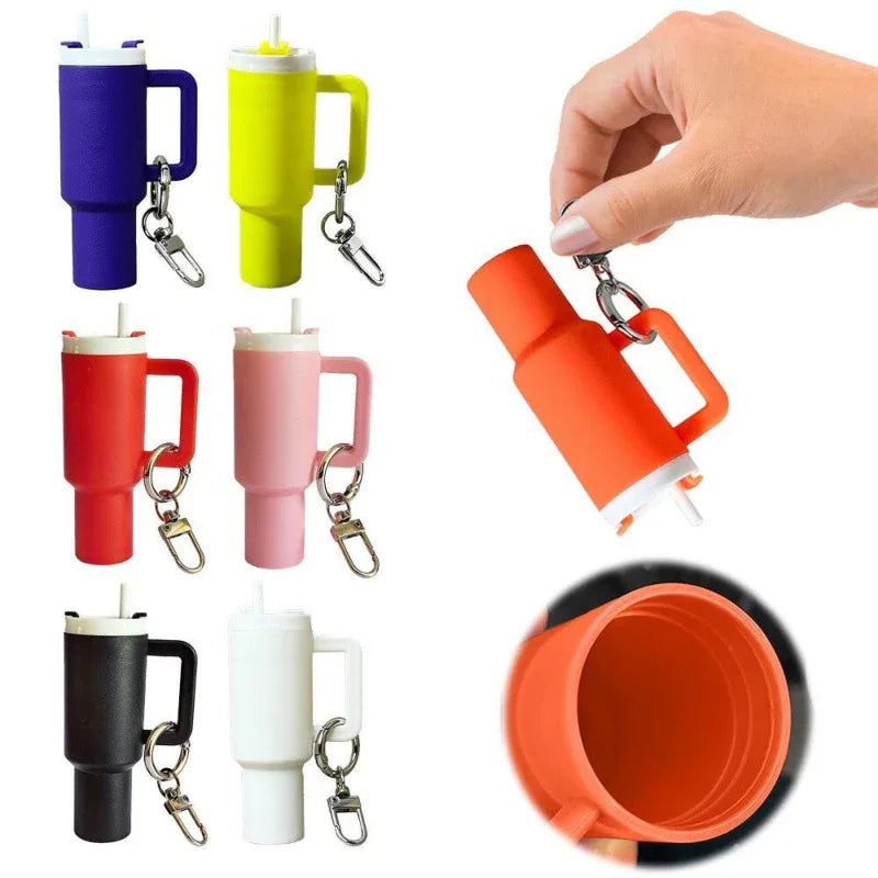 Mini Stanley Style Tumbler Keychain With Mini Storage inside - Prozone