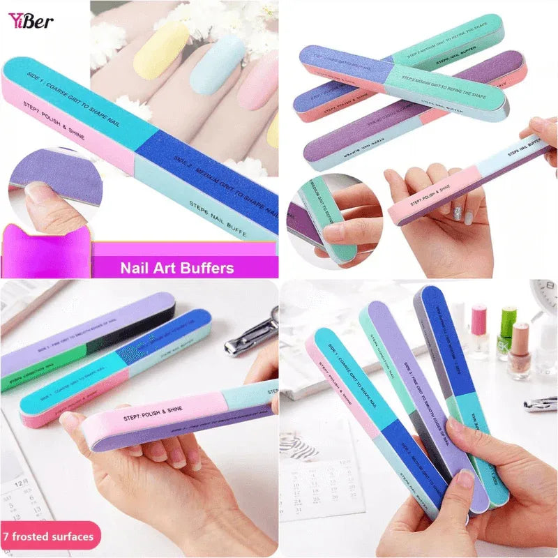 Pack of 3 finger nail files double sided manicure tools kit - Prozone