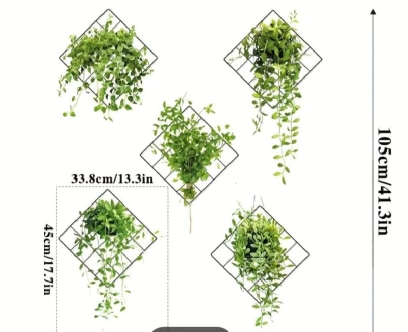 3d green plant wall stickers - Prozone