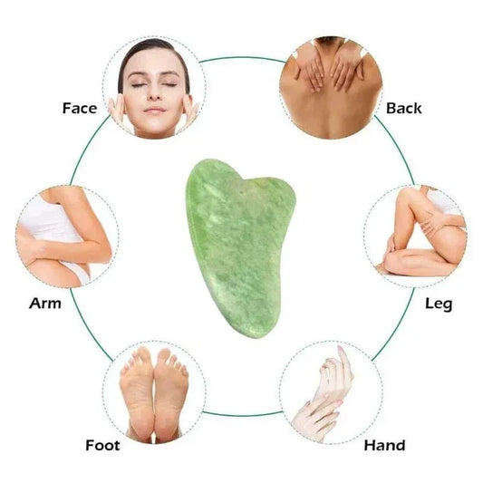 2 in 1 electric natural rose jade roller face massage - Prozone