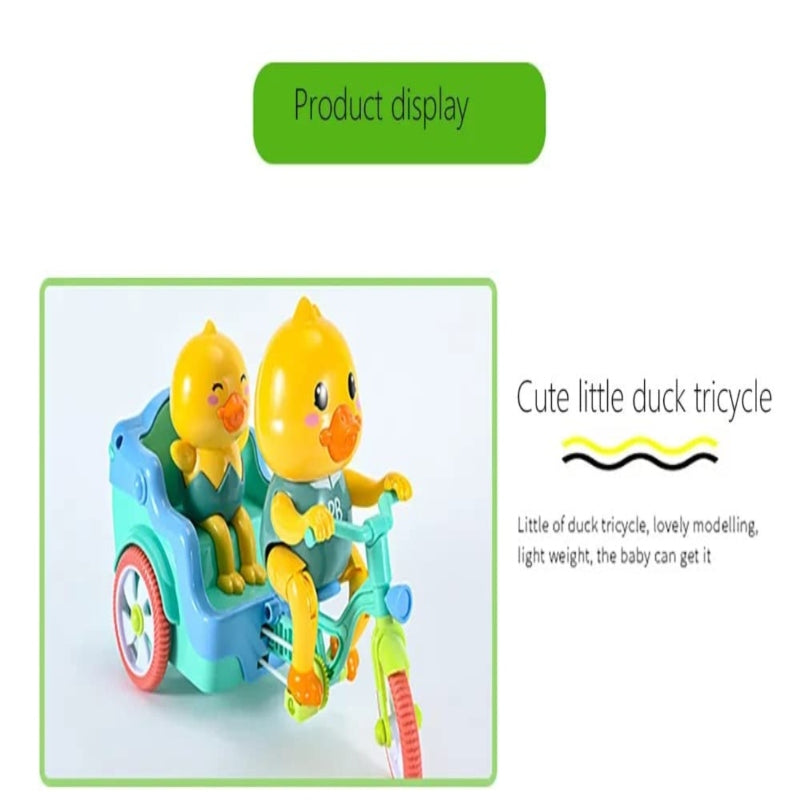 Battery Operated Funny Duck Auto Rickshaw Tricycle Toy - Prozone