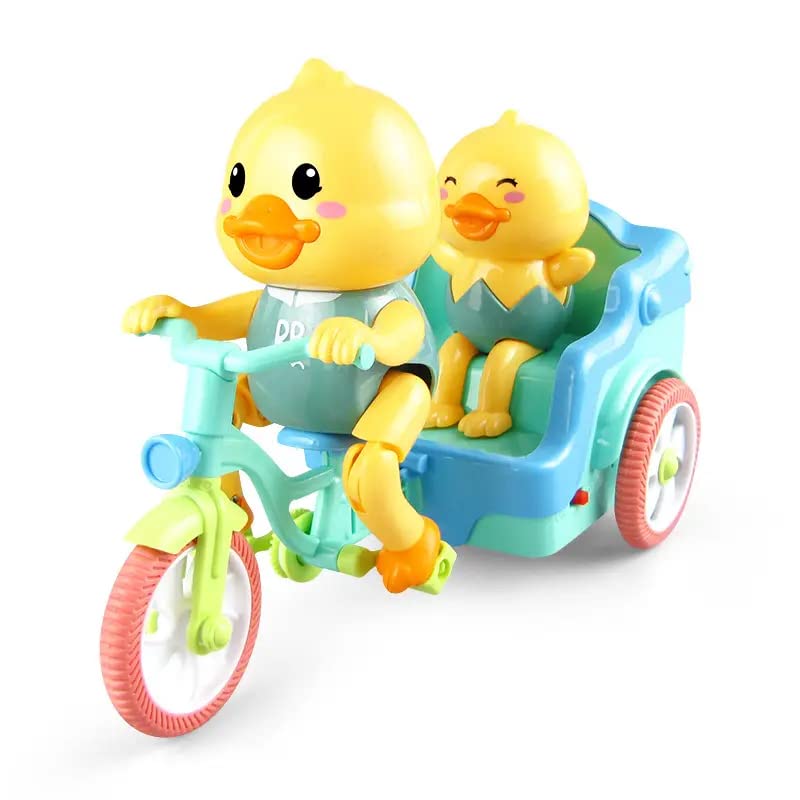 Battery Operated Funny Duck Auto Rickshaw Tricycle Toy - Prozone