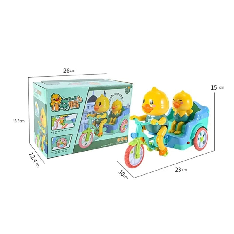 Battery Operated Funny Duck Auto Rickshaw Tricycle Toy - Prozone