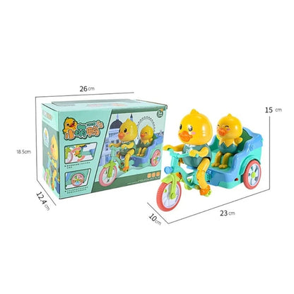 Battery Operated Funny Duck Auto Rickshaw Tricycle Toy - Prozone