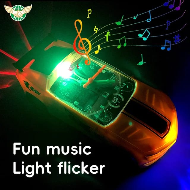 CLOCK CAR WITH LIGHT SOUNDS - Prozone