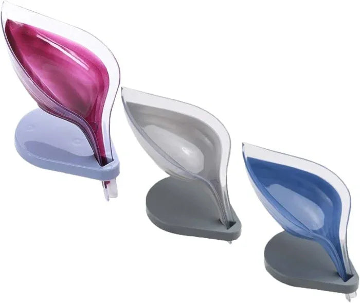 Leaf shaped hollow soap storage holder - Prozone