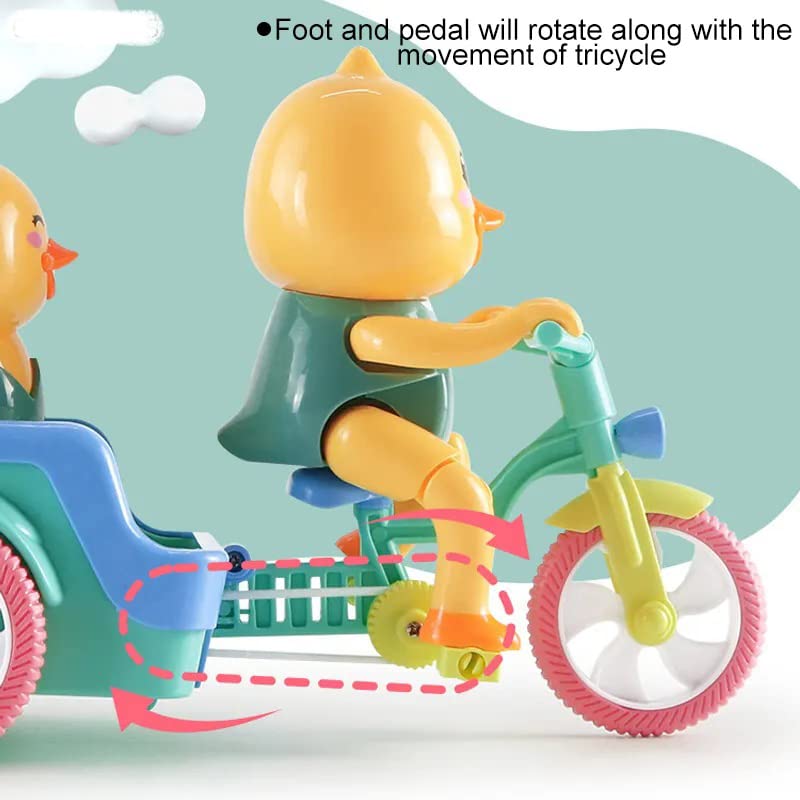 Battery Operated Funny Duck Auto Rickshaw Tricycle Toy - Prozone