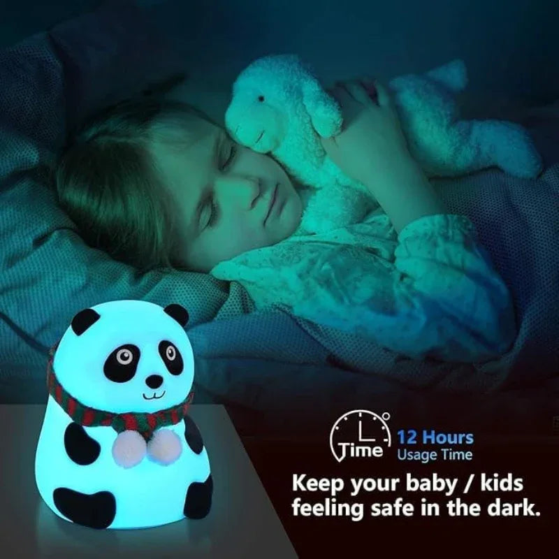 Cute Panda Silicon Night Light Lamp - Prozone