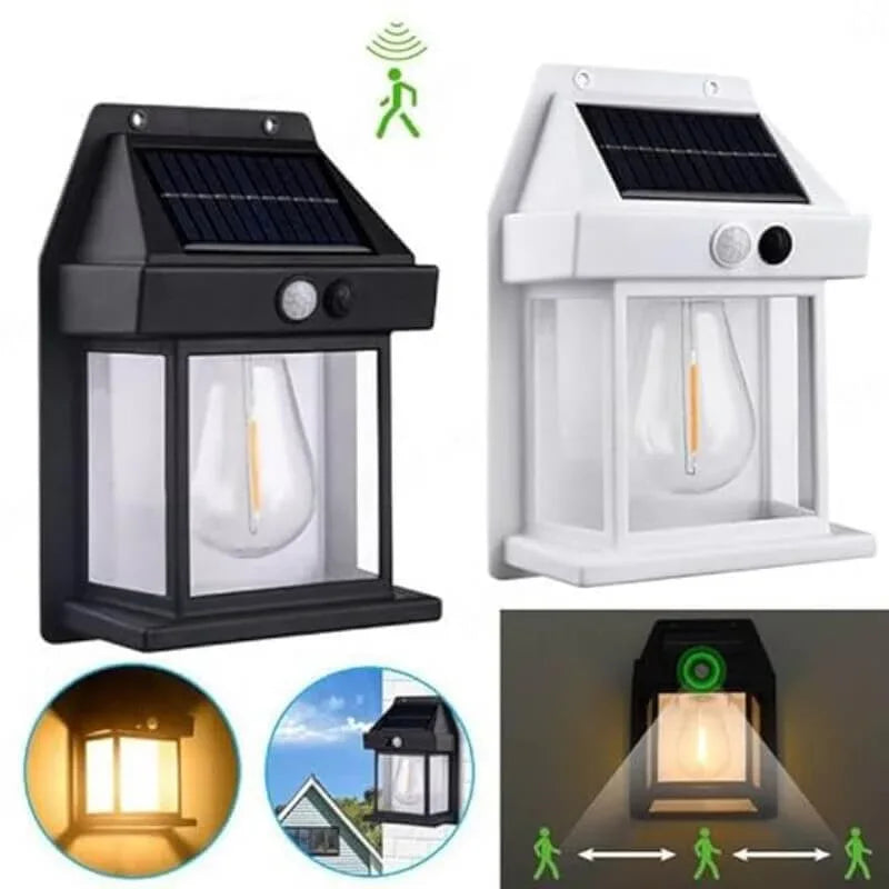 Solar charge motion sensor solar waterproof wall lamp - Prozone