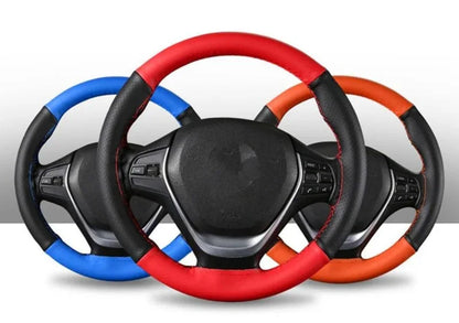 Car steering wheel cover with needles and thread - Prozone