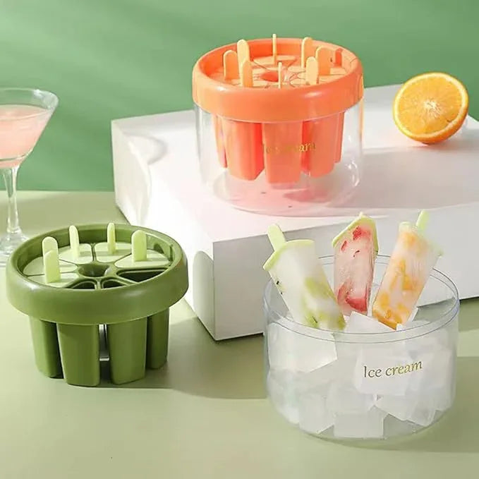 Plastics Ice Cream Mold DIY Dessert Popsicle Moulds Tray Ice - Prozone
