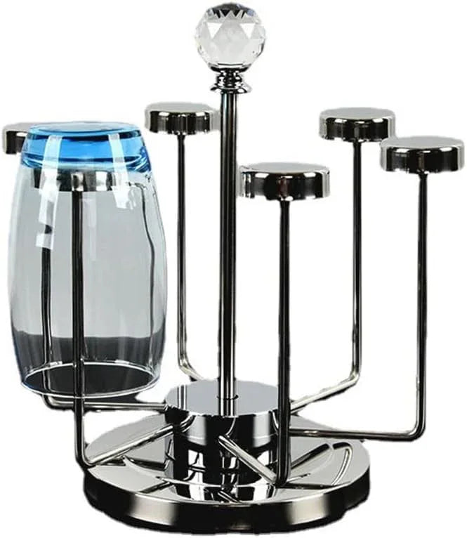 Glass Holder Rack Stainless Steel 6 Cups - Prozone