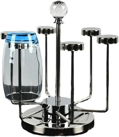 Glass Holder Rack Stainless Steel 6 Cups - Prozone