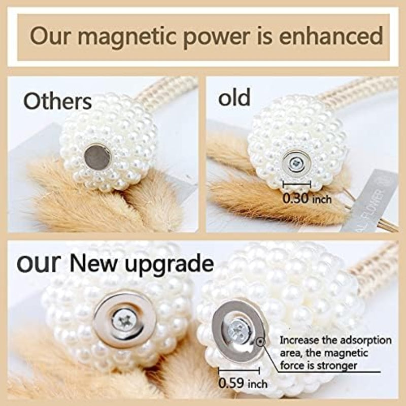 Magnetic curtain tiebacks pearl ball - Prozone