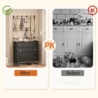 Dust Proof Multifunctional Coat and Shoes Rack - Prozone