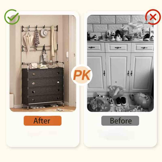 Dust Proof Multifunctional Coat and Shoes Rack - Prozone