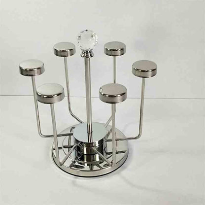 Glass Holder Rack Stainless Steel 6 Cups - Prozone