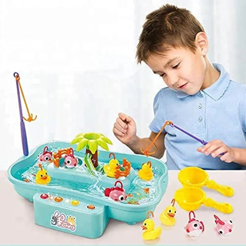 Battery operated go fishing game with water option - Prozone