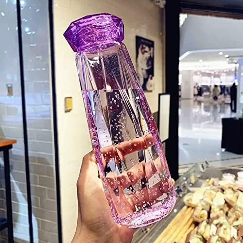 Crystal glass water bottle and plastic lid with box - Prozone