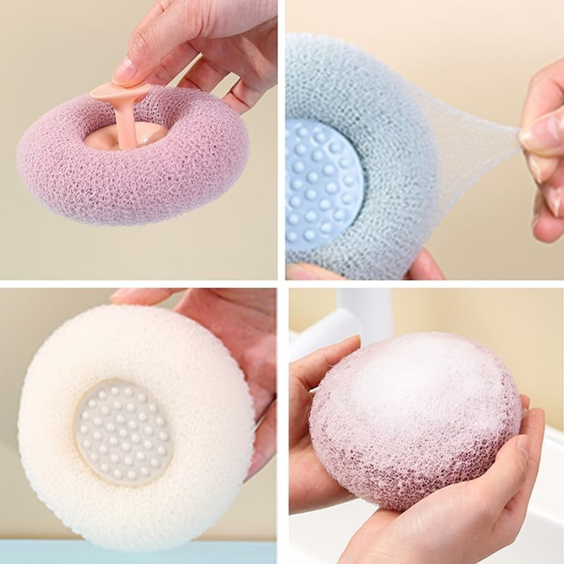 Round Soft Mesh Handheld Bath Sponge Balls - Prozone