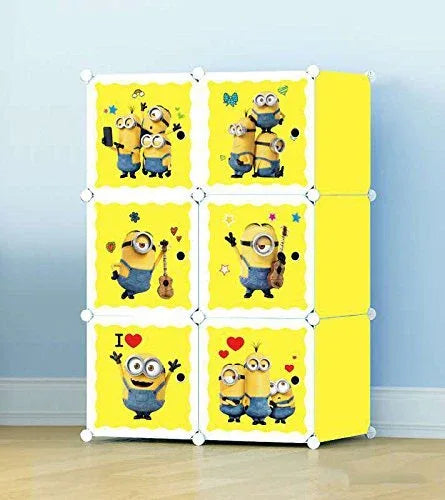 Disney princess wardrobe organizer rack for kids - 6 cubes - Prozone