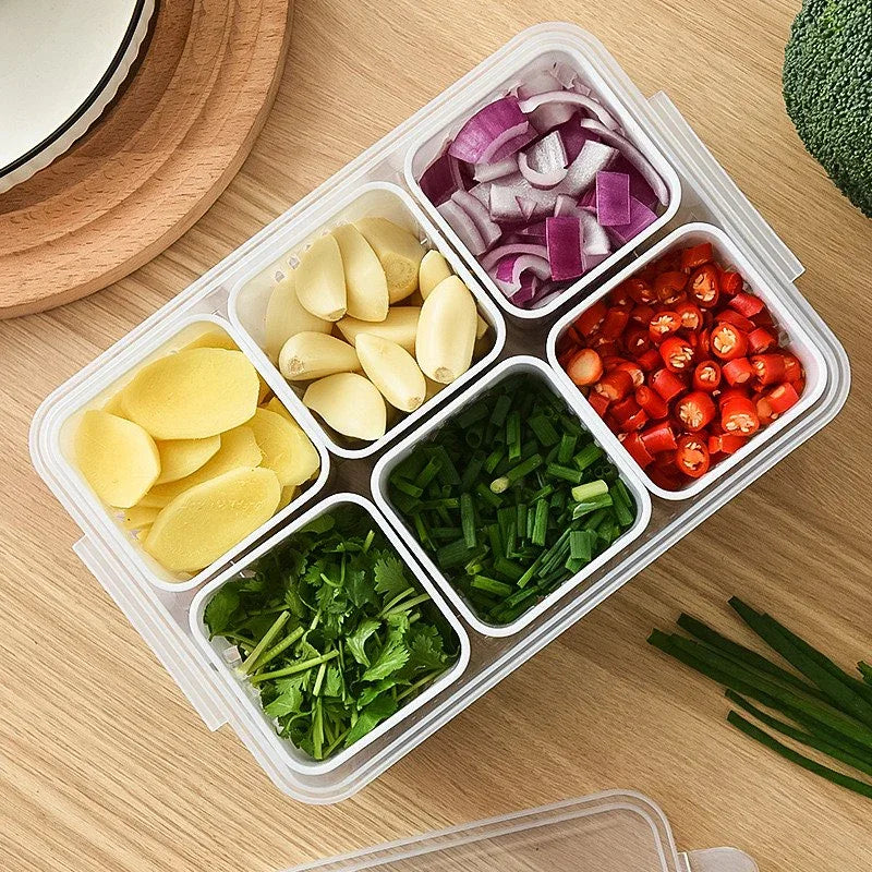 Food Storage Box With Lid and 6 Compartments - Prozone