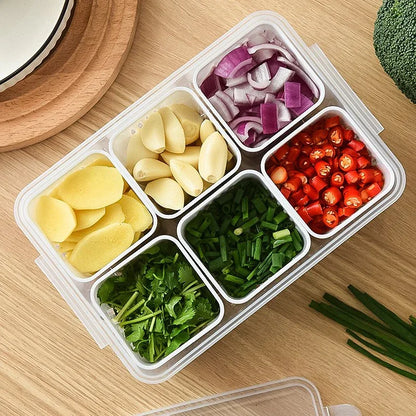 Food Storage Box With Lid and 6 Compartments - Prozone