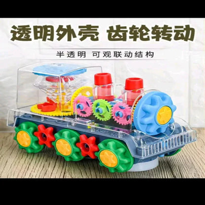 BATTERY OPERATED GEAR TRAIN WITH LIGHT SOUND - Prozone