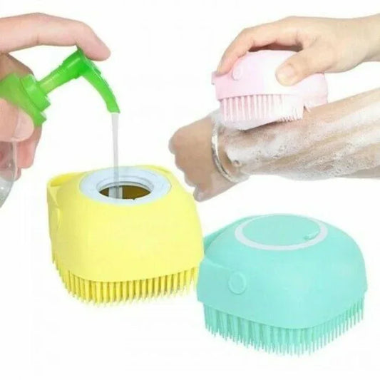 Silicone massage bath brush liquid soap dispenser - Prozone