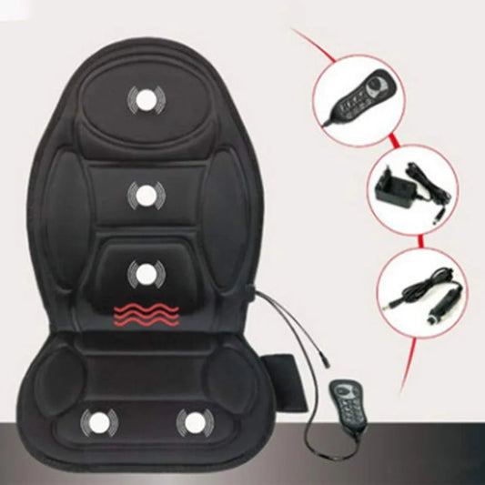 Heated vibrating seat massage cushion+heat therapy massager - Prozone