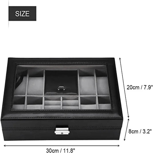 8 slots watch and ring storage case - Prozone