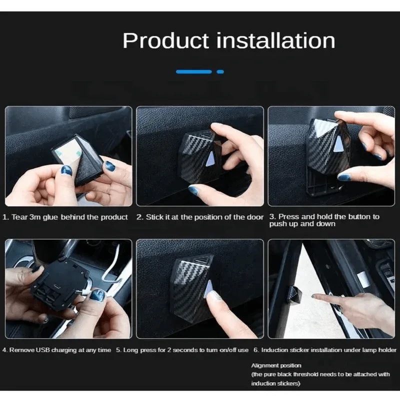 Wireless dynamic 3d animated door hd lights pack of two - Prozone