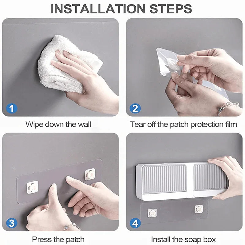 Wall mounted double sided soap box - Prozone