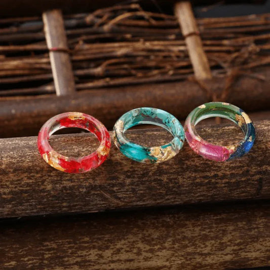 Dried flower resin ring - Prozone