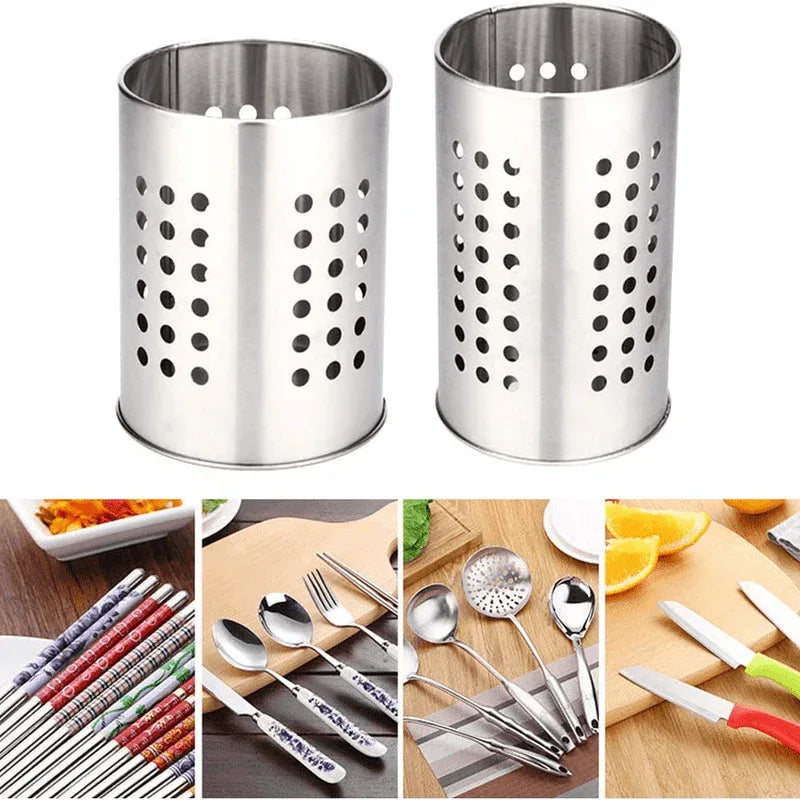 2 pcs kitchen stainless steel cooking utensil holder - Prozone
