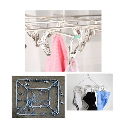 24 clip stainless steel cloth hanger - Prozone