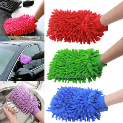 Microfiber gloves for car washing pack of 4 - Prozone