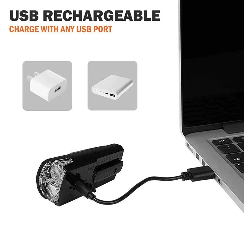 Waterproof super bright bicycle 2 led front light - Prozone