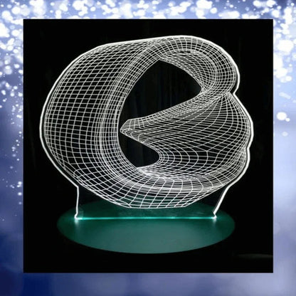 Bucket shape 3d acrylic lamp with plastic base - Prozone