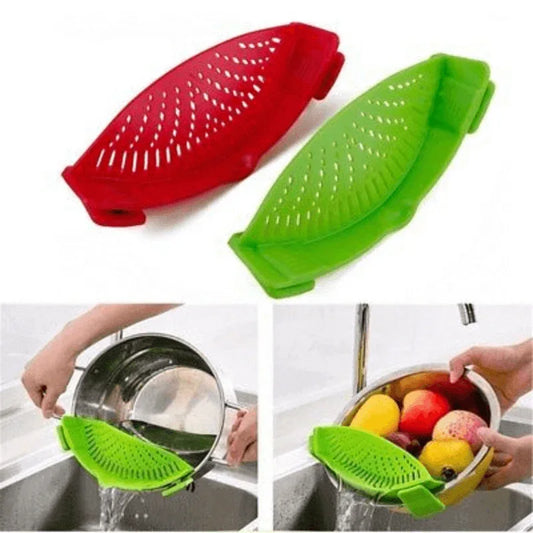 Kitchen gizmo snap strain strainer clip - Prozone
