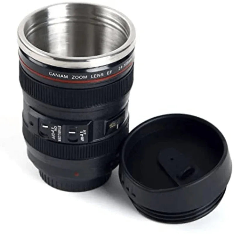 Stainless steel camera ef24-105mma coffee lens mug - Prozone