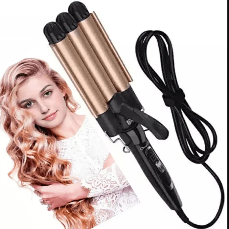 Kemei professional hair curler with 3 barrels - Prozone