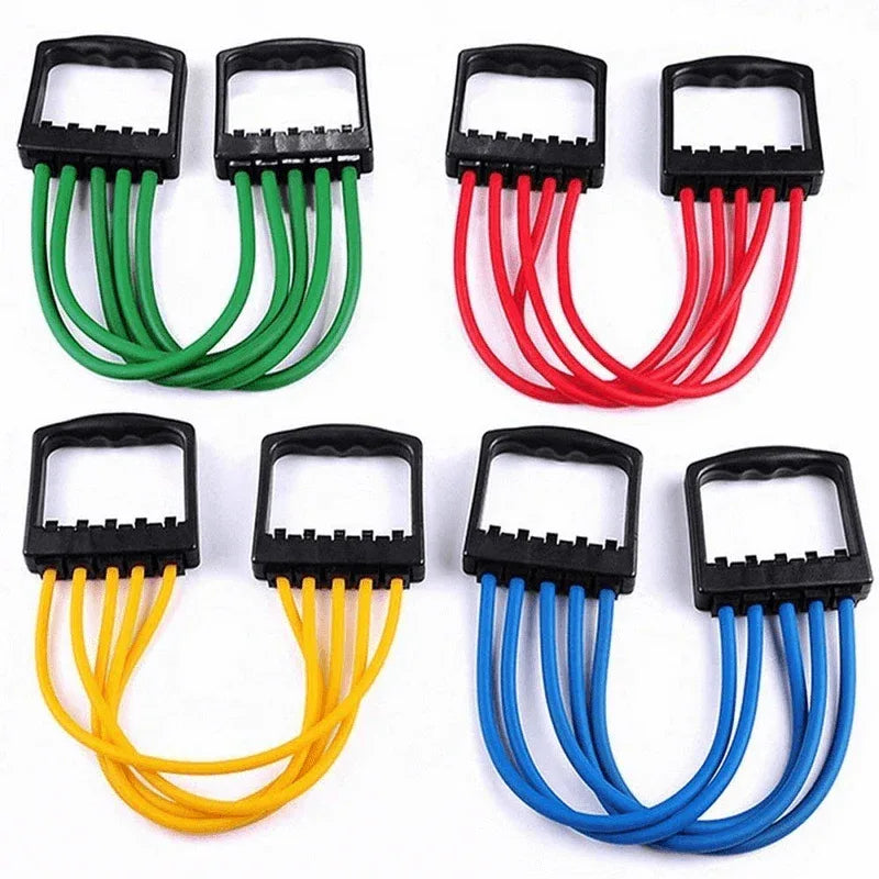Multi-function 5 rubber tubes chest expander - Prozone